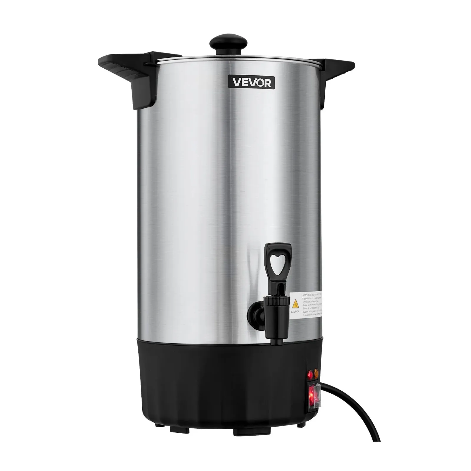 Commercial Coffee Urn, 60 Cup 9 L Hot Beverage Dispenser with Dripless Faucet