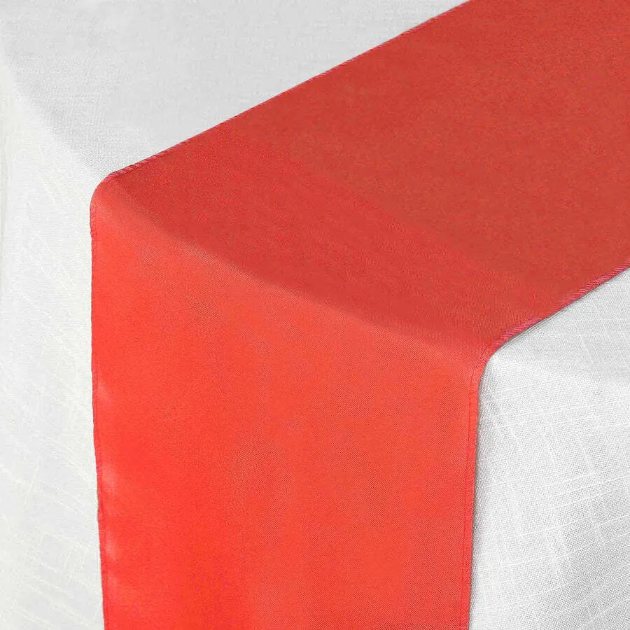 Polyester 12" X 108" Table Runner Red - Durable & Wrinkle-Resistant Table Decor