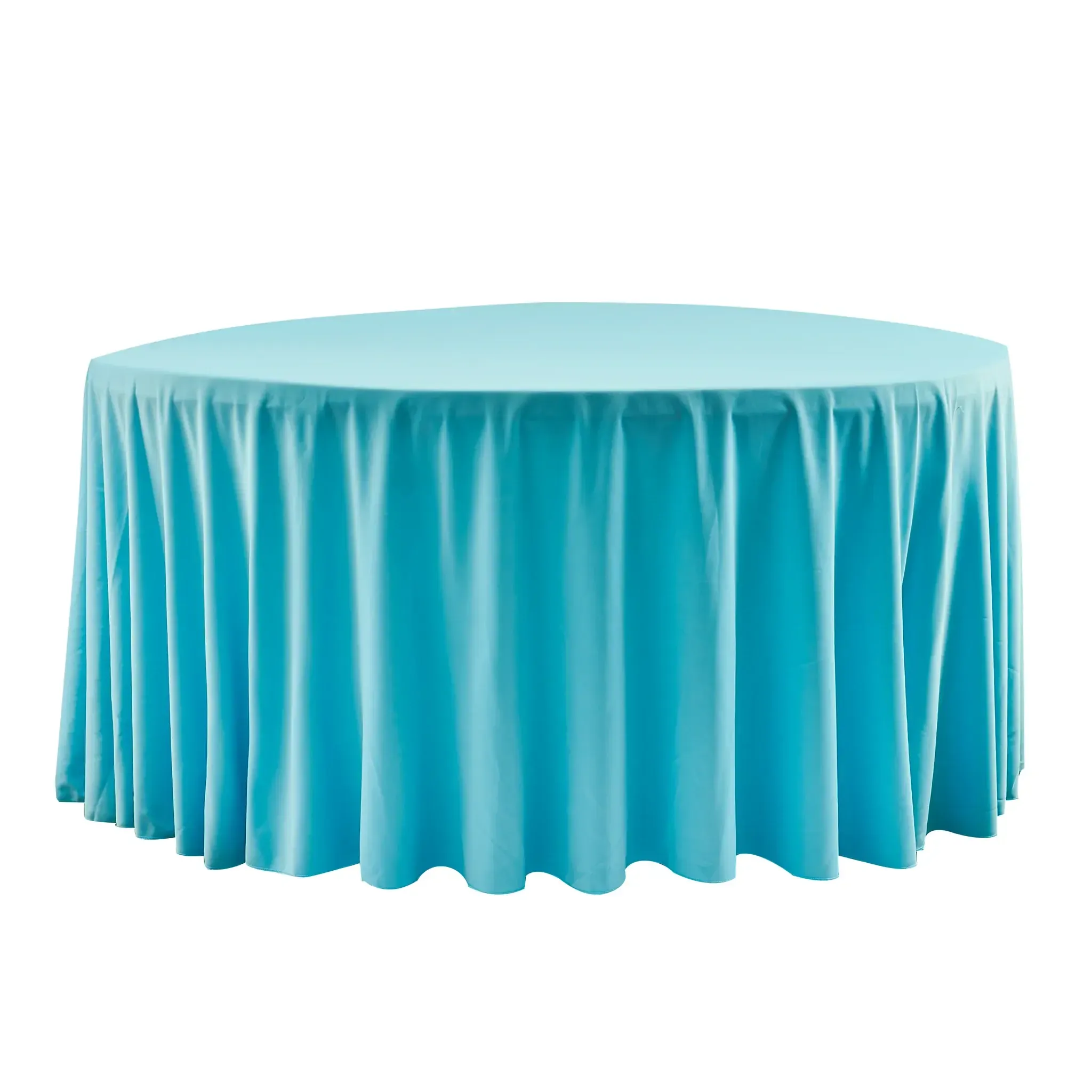 SCUBA - Turquoise - 108" Round Premium Linen