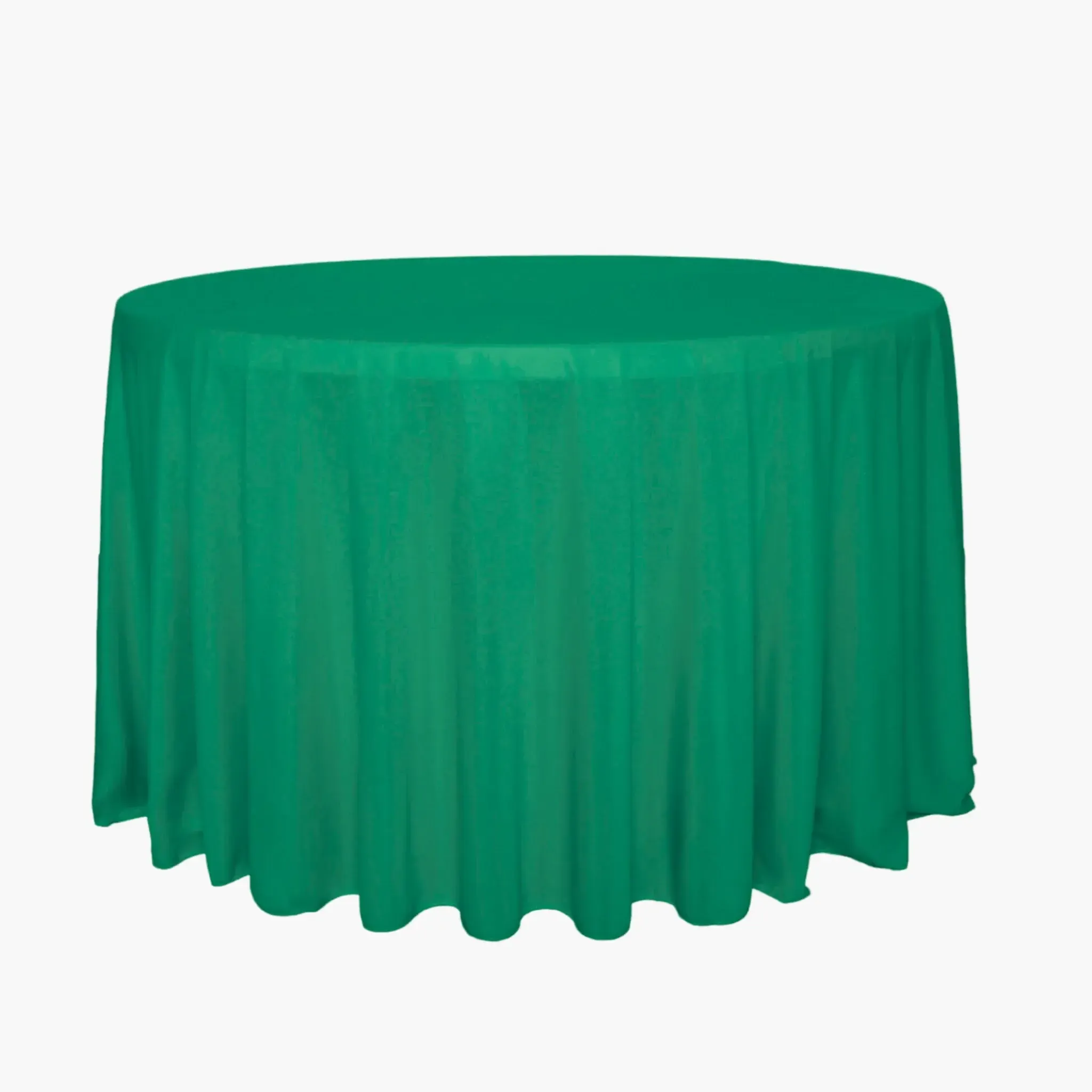SCUBA - Emerald Green 108" Round Premium Linen *Promo Pricing