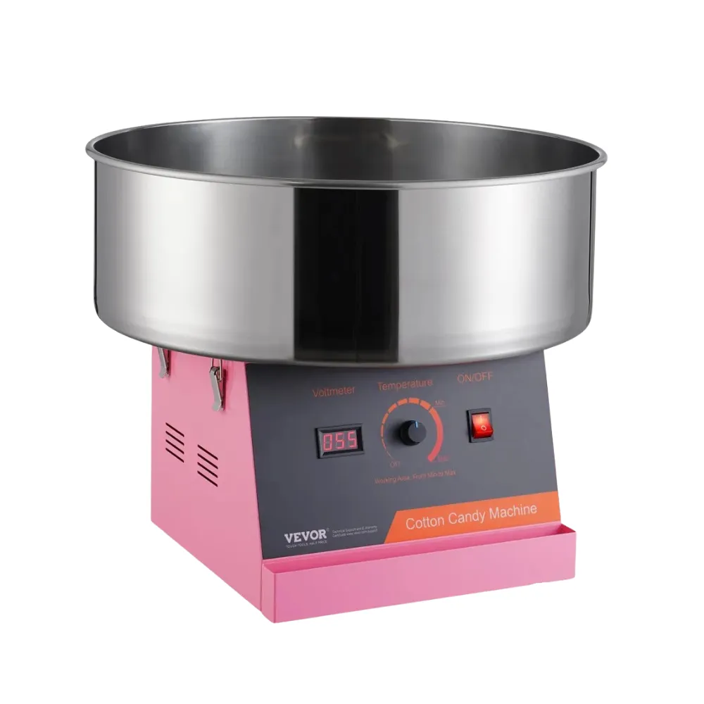 Commercial Cotton Candy Machine with 21" Stainless Steel Bowl