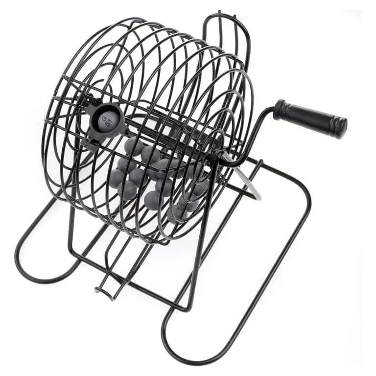 Metal Bingo Cage Set