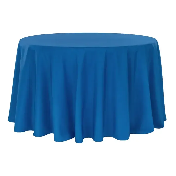 SCUBA - Royal Blue 108" Round Premium Linen