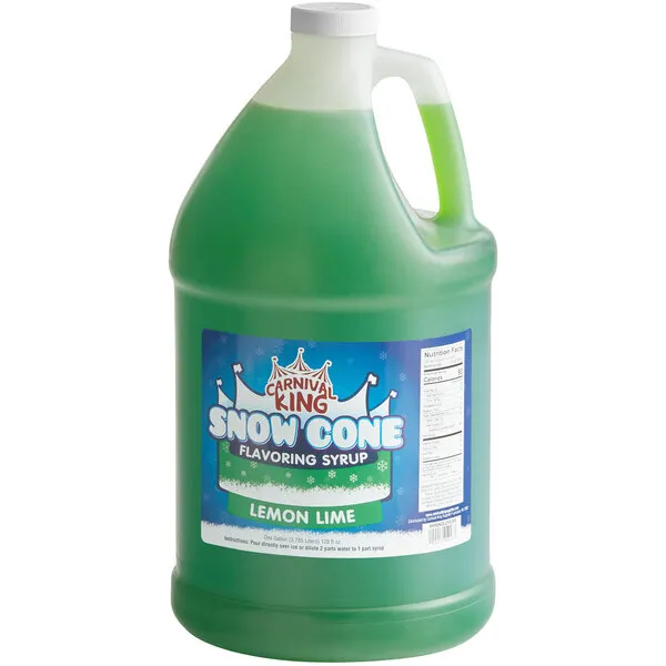 Carnival King Snow Cone Syrup Lemon/Lime 1 Gallon