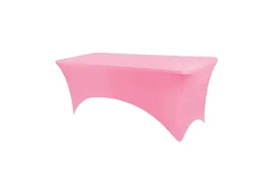 6' rectangle table covers, Pink Spandex