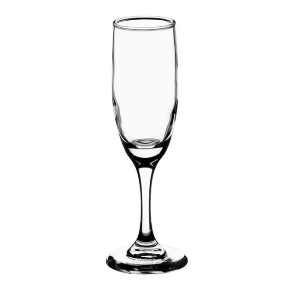 6oz Champagne Flute Glass Lead Free 8" tall