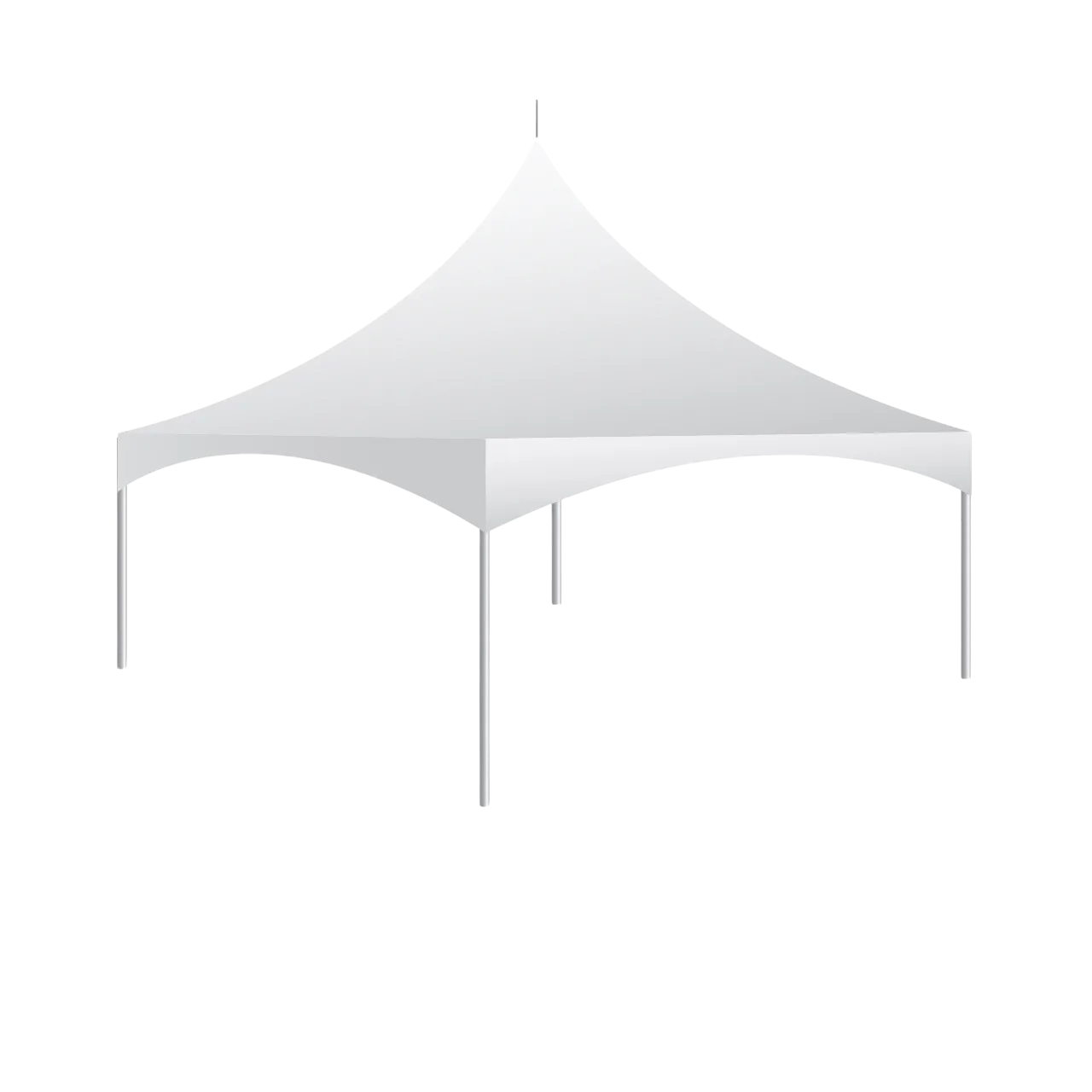 20x20 High Peak Tent Canopy with Concrete Weights