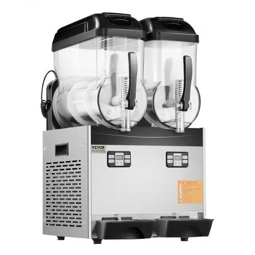  Commercial Slushy Machine, 12Lx2 Double Drink Maker