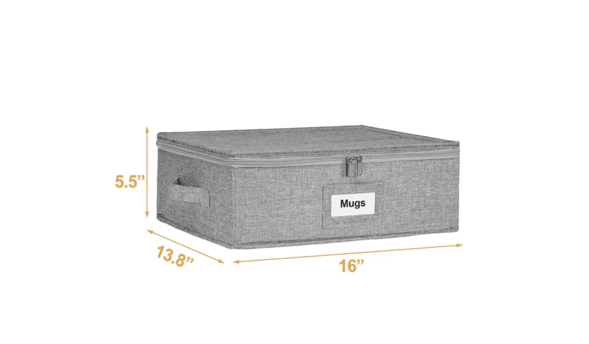 Hard Shell Stackable Moving Case for coffee mugs - bar glasses