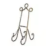 13 in. Gold Metal Scroll Tabletop Display Easel