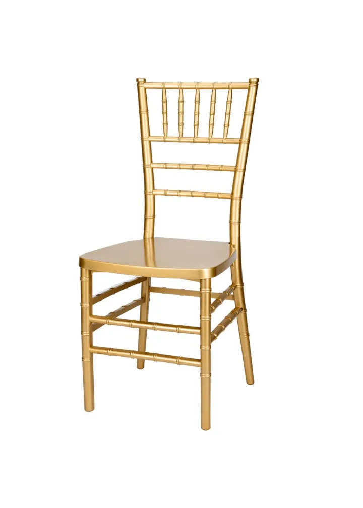 Gold Bullion Chiavari Chair Rentals from Treasure Valley Party Rentals