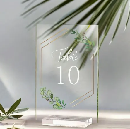 Acrylic Table Numbers