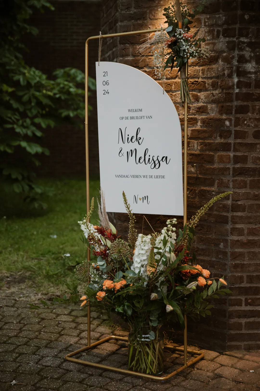 WELKOMSTBORD FRAME GOLD