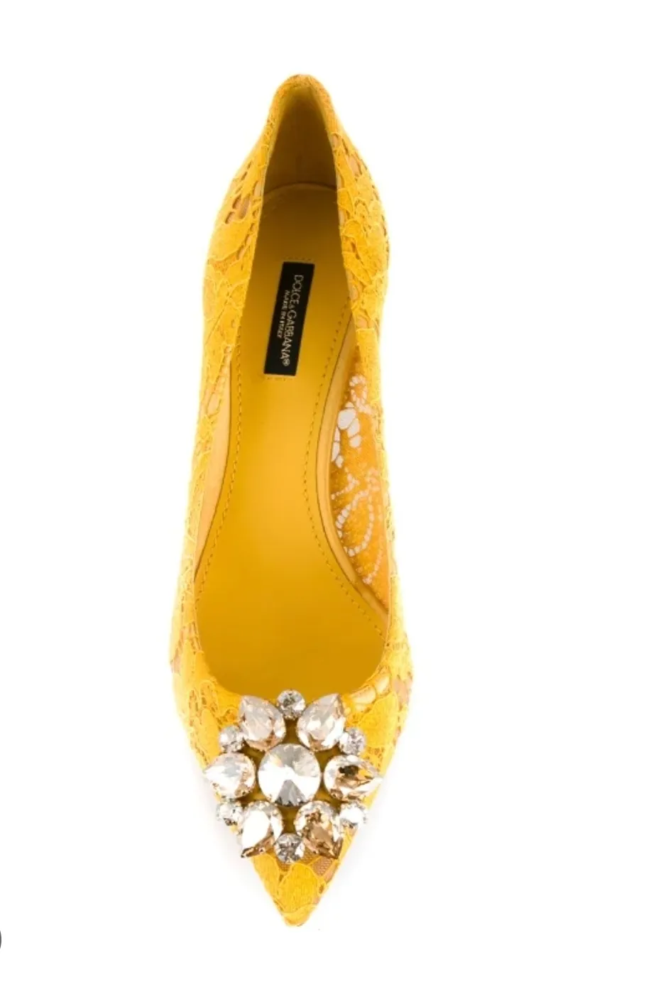 Dolce & Gabbana Crystal Lace Pumps 