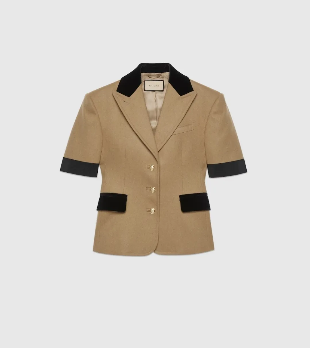 Gucci short sleeves flannel jacket