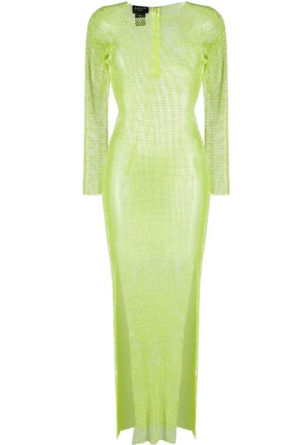 Santa Brands rhinestone embellished mesh maxi dress
