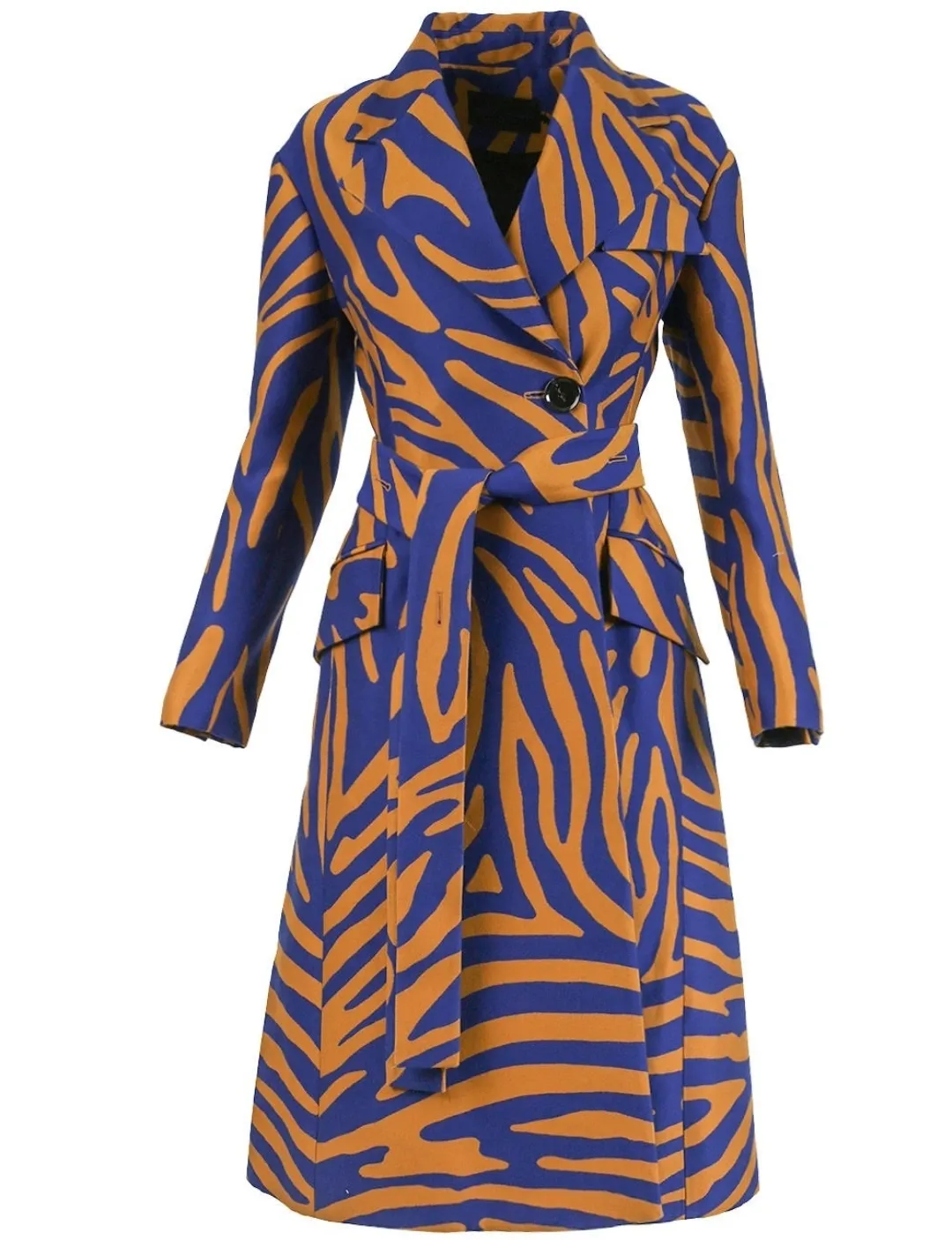 Proenza Schouler Abstract Double Breasted Coat