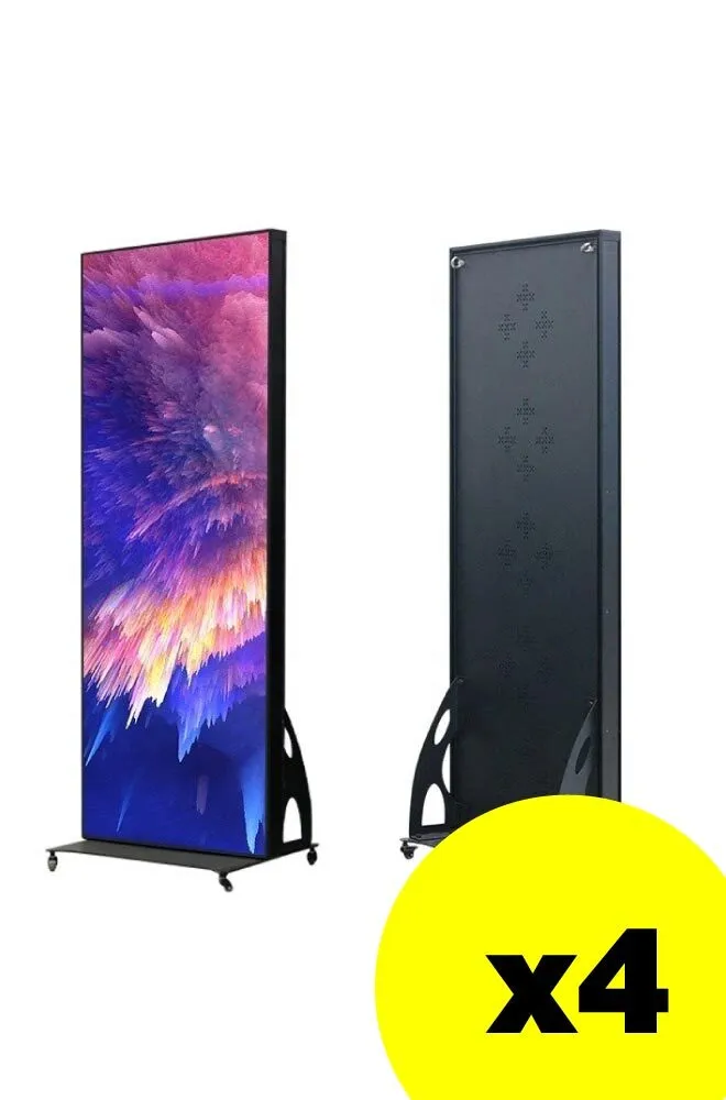 4 LED Totem Displays Pack 