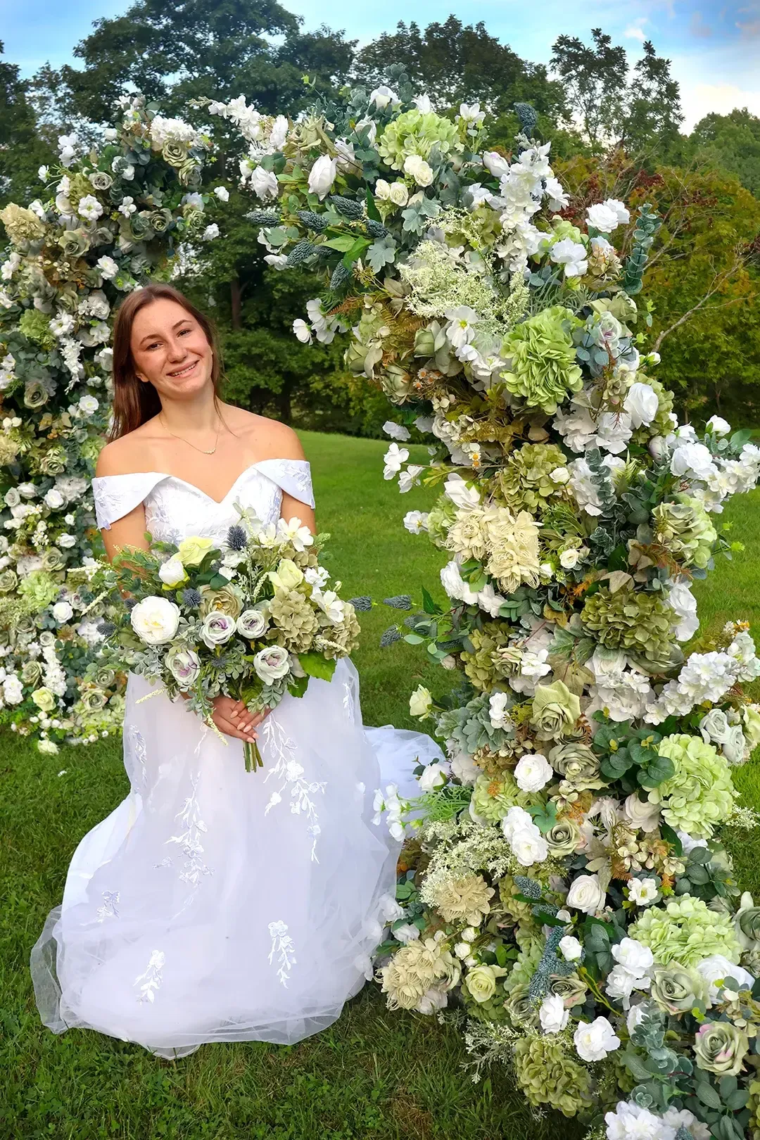 Woodland Sage Pillar Arbor