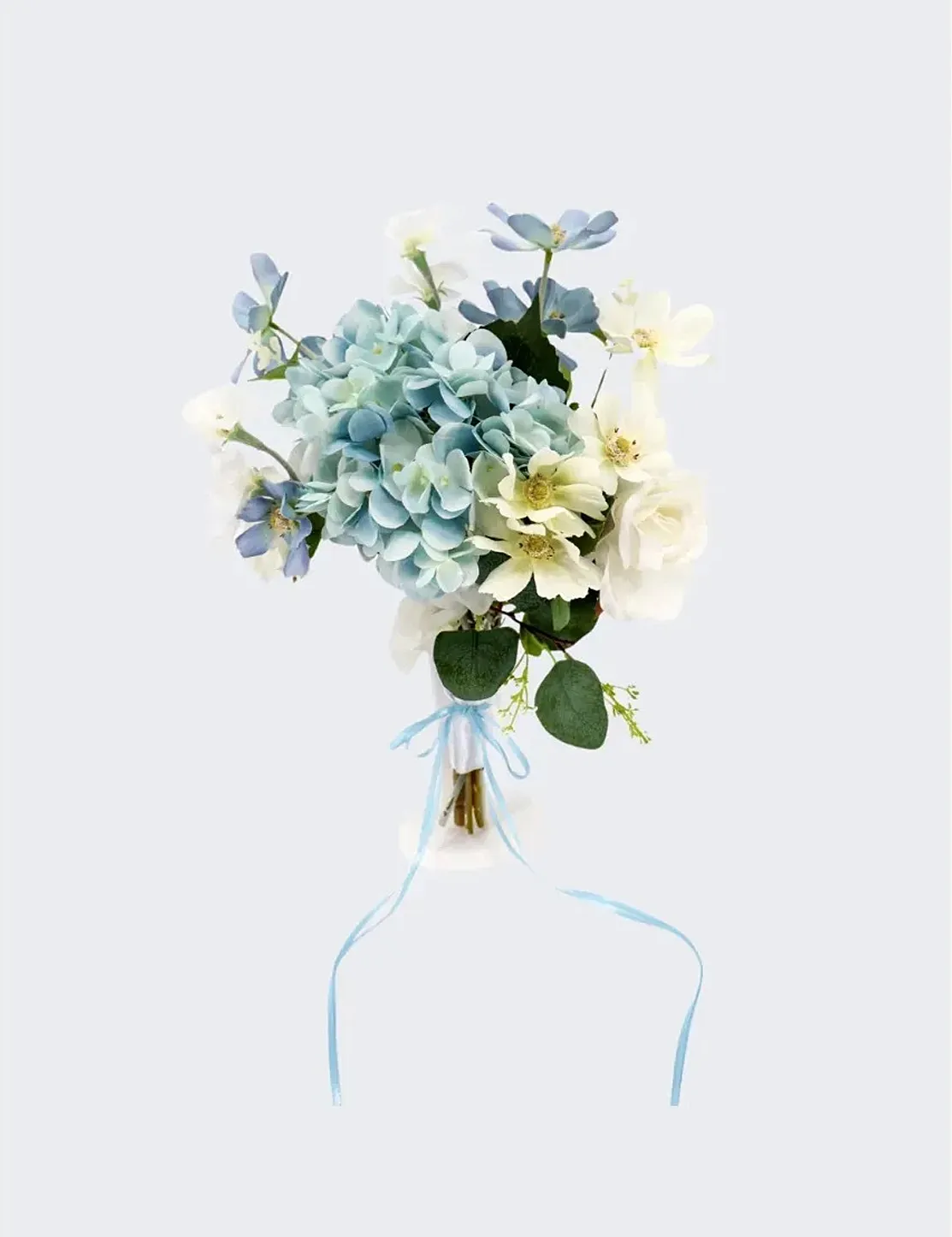 Dusty Blue Garden - Flower Girl Posy Bouquet