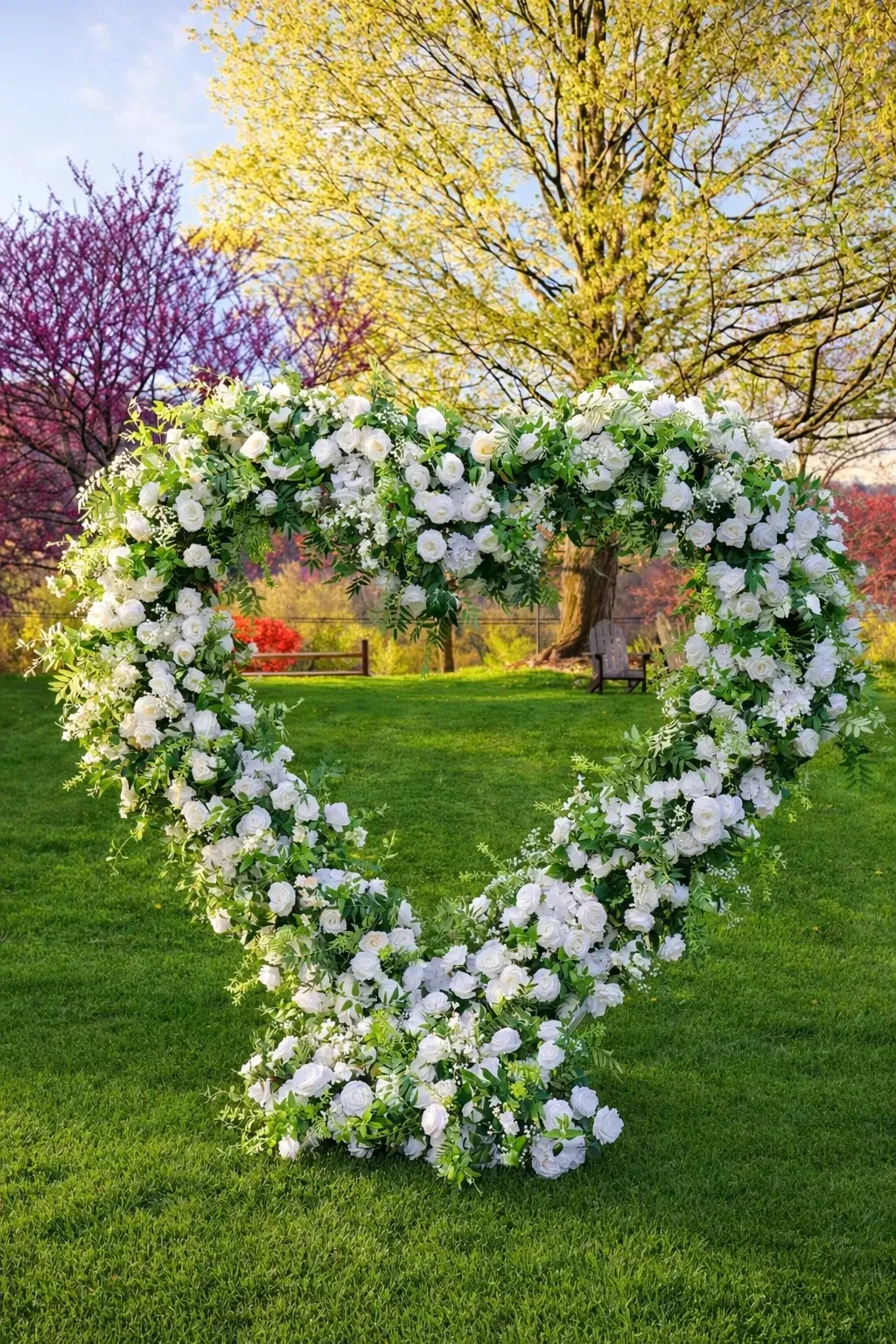White Rose Heart Arbor