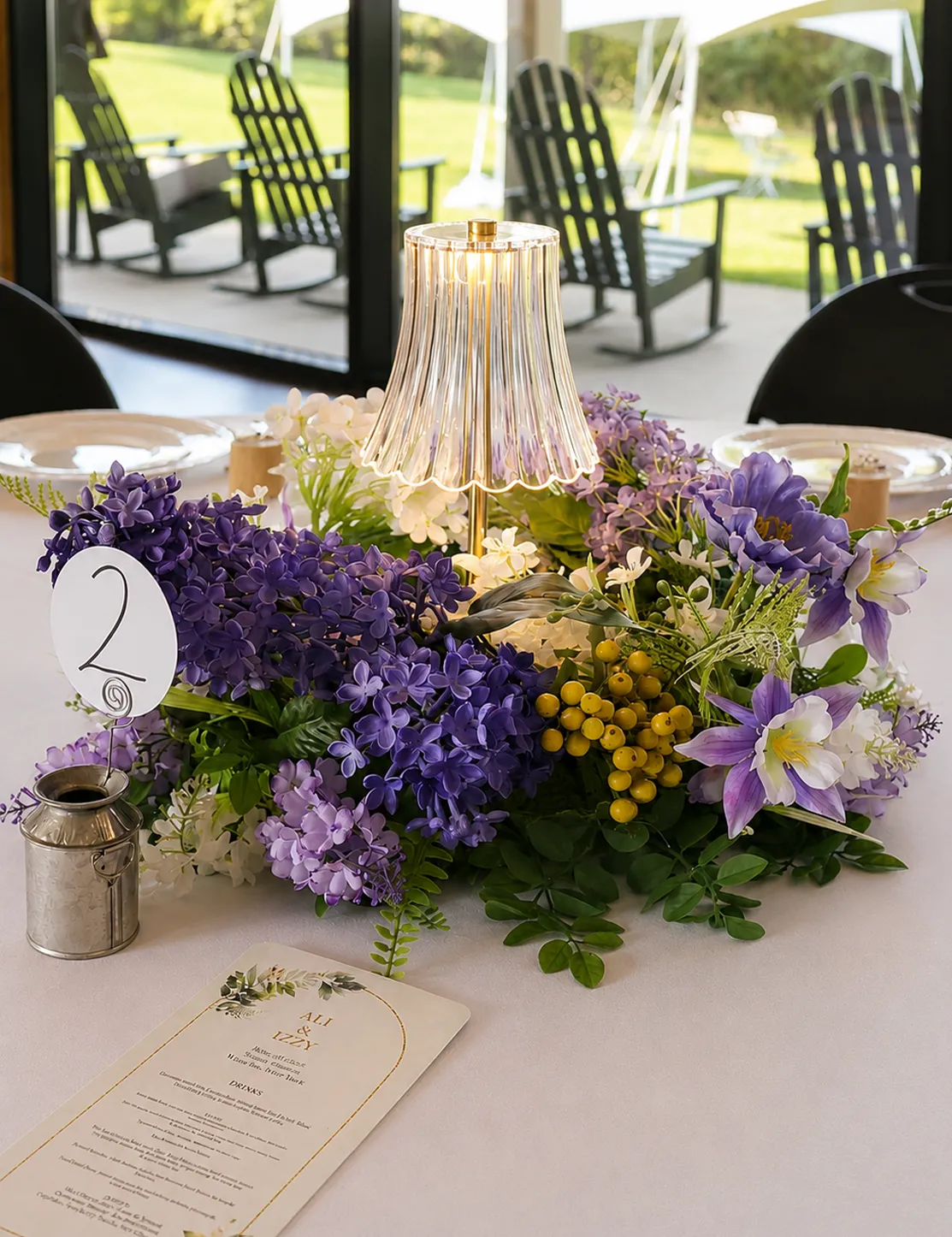 Lilac Dream - Floral Wreath Centerpiece