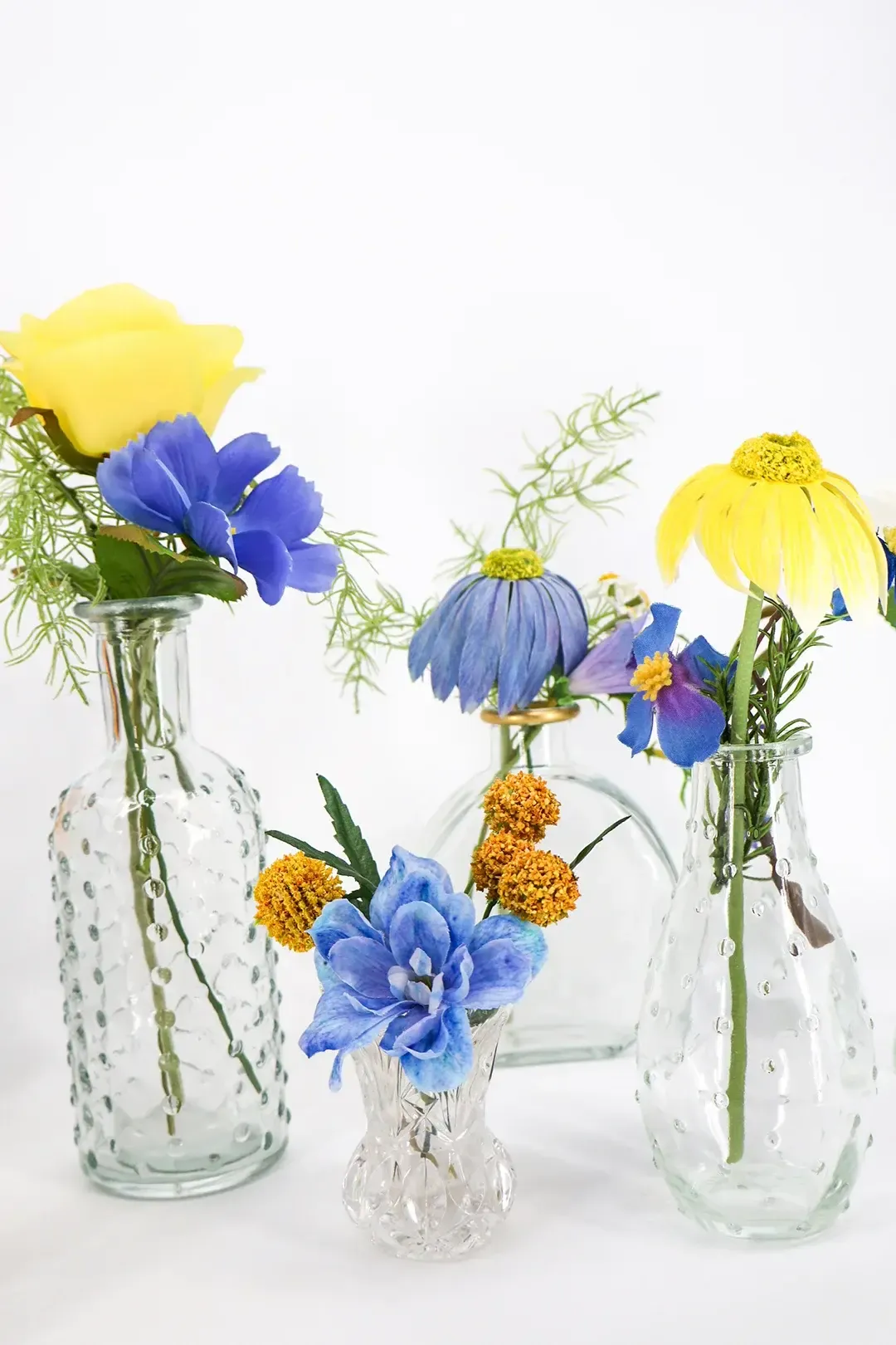 Sunflower Fields - Budvases (Set of 10)