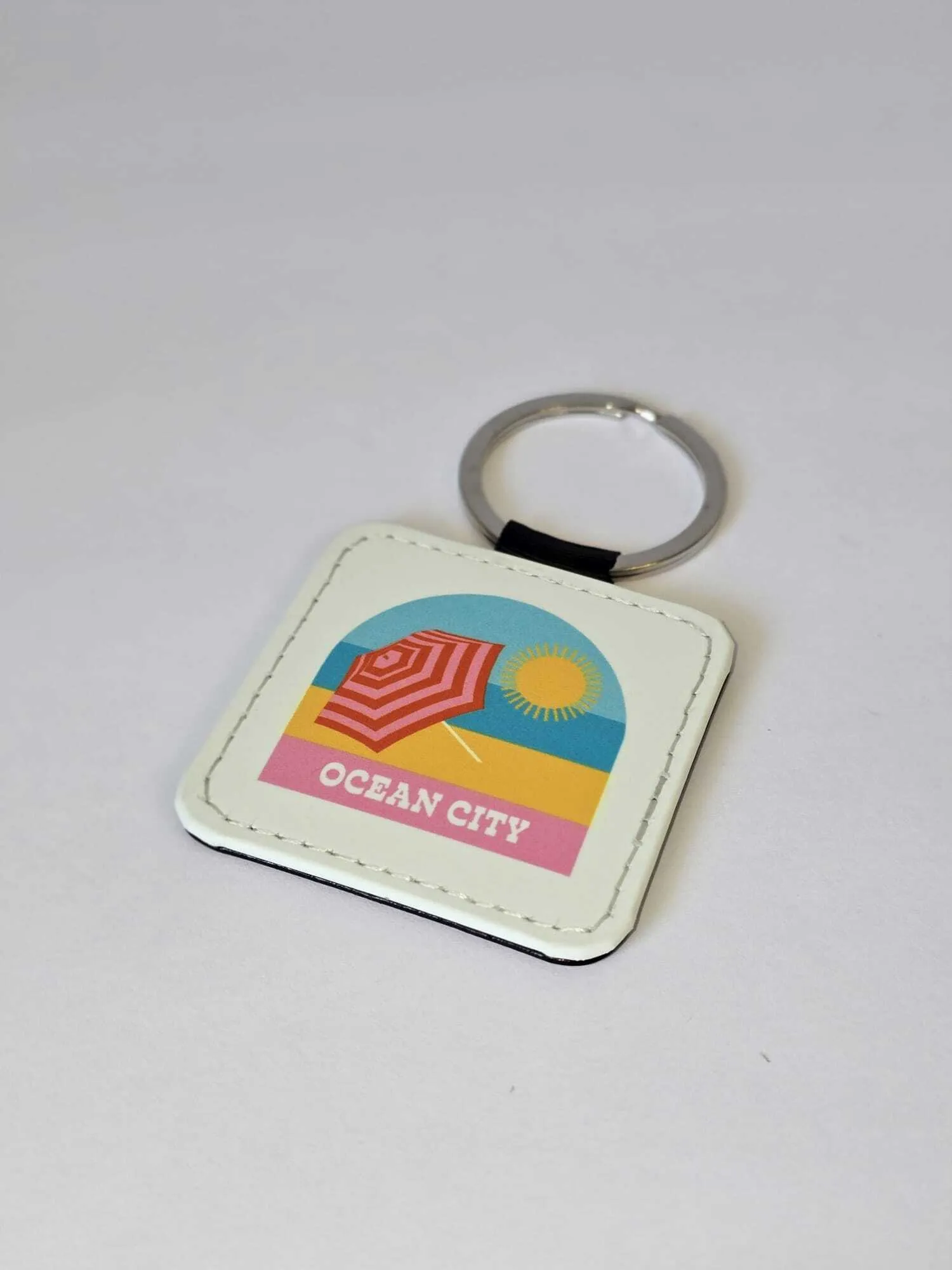 Ocean City Key Chain Beach Umbrella View