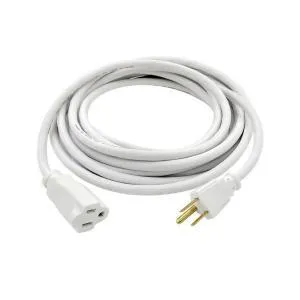 Heavy Duty Long White Extension Cord