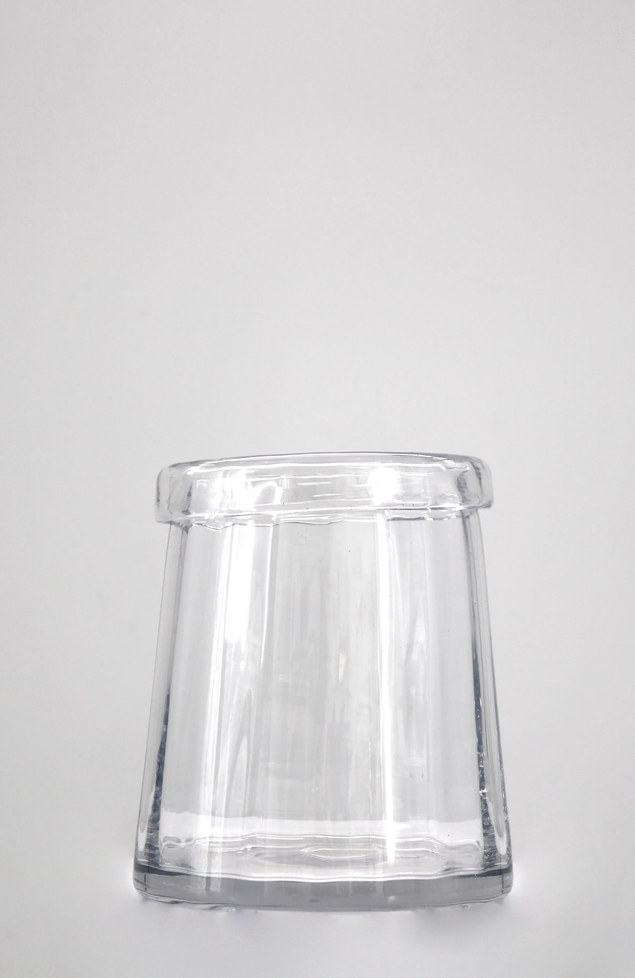 Clear Glass Garden Vase - Medium