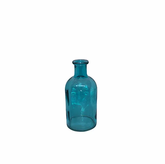 Blue Tinted Glass Bud Vase
