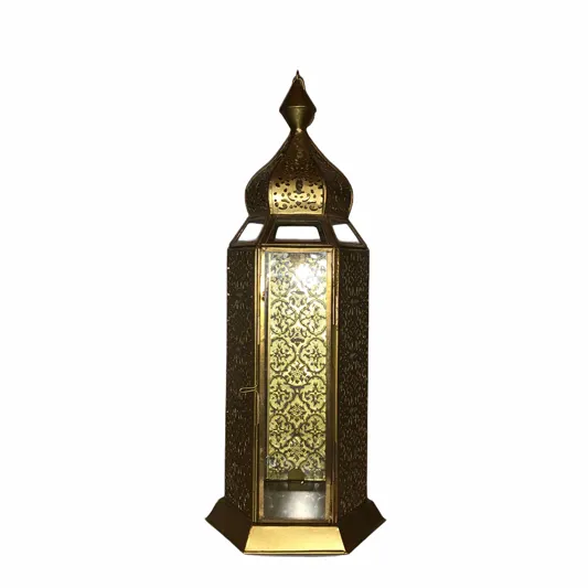 Gold Lantern (Hexagon Base) 17"