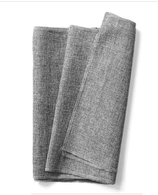 Gray Burlap Runner