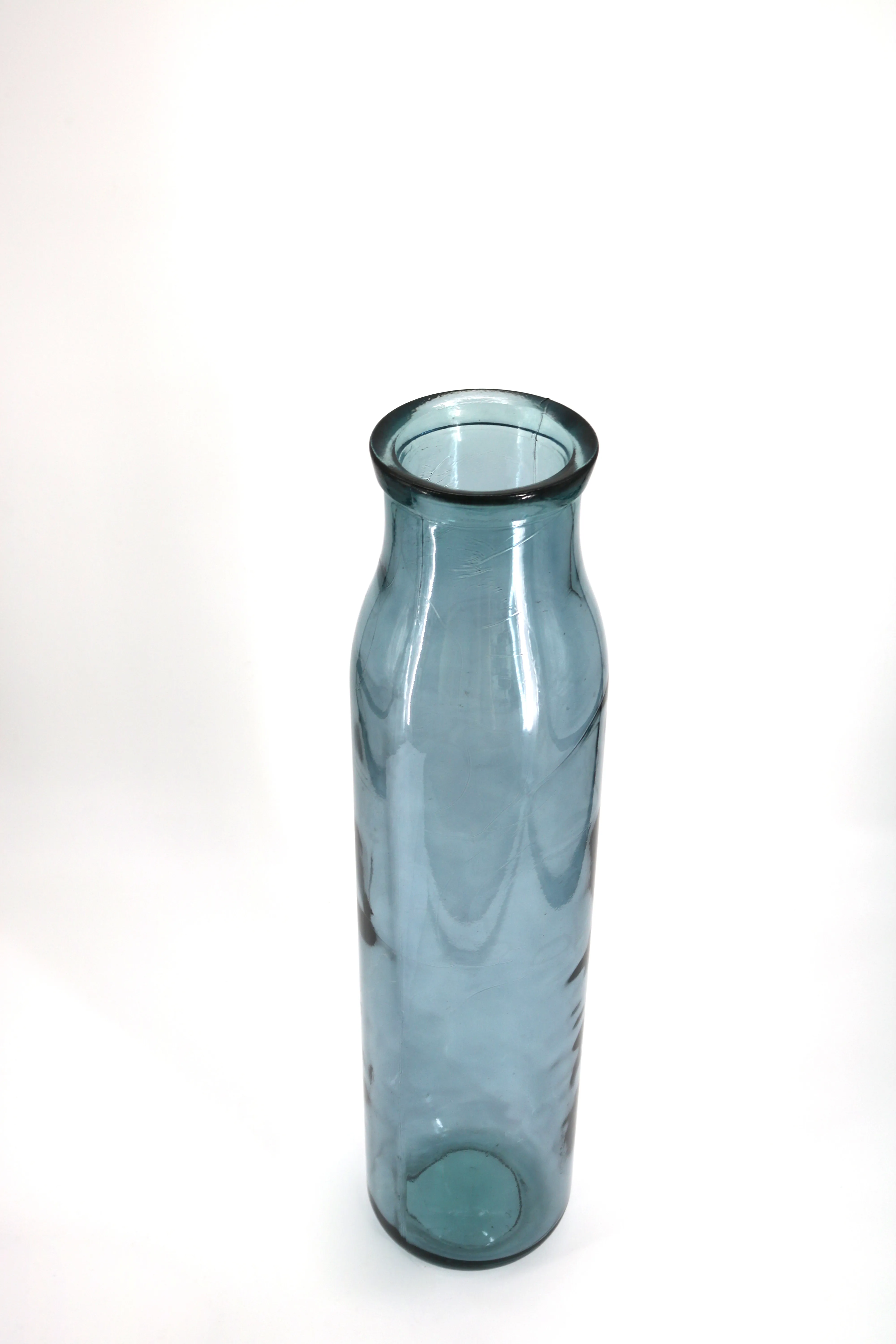 Blue Glass Vase - Tall