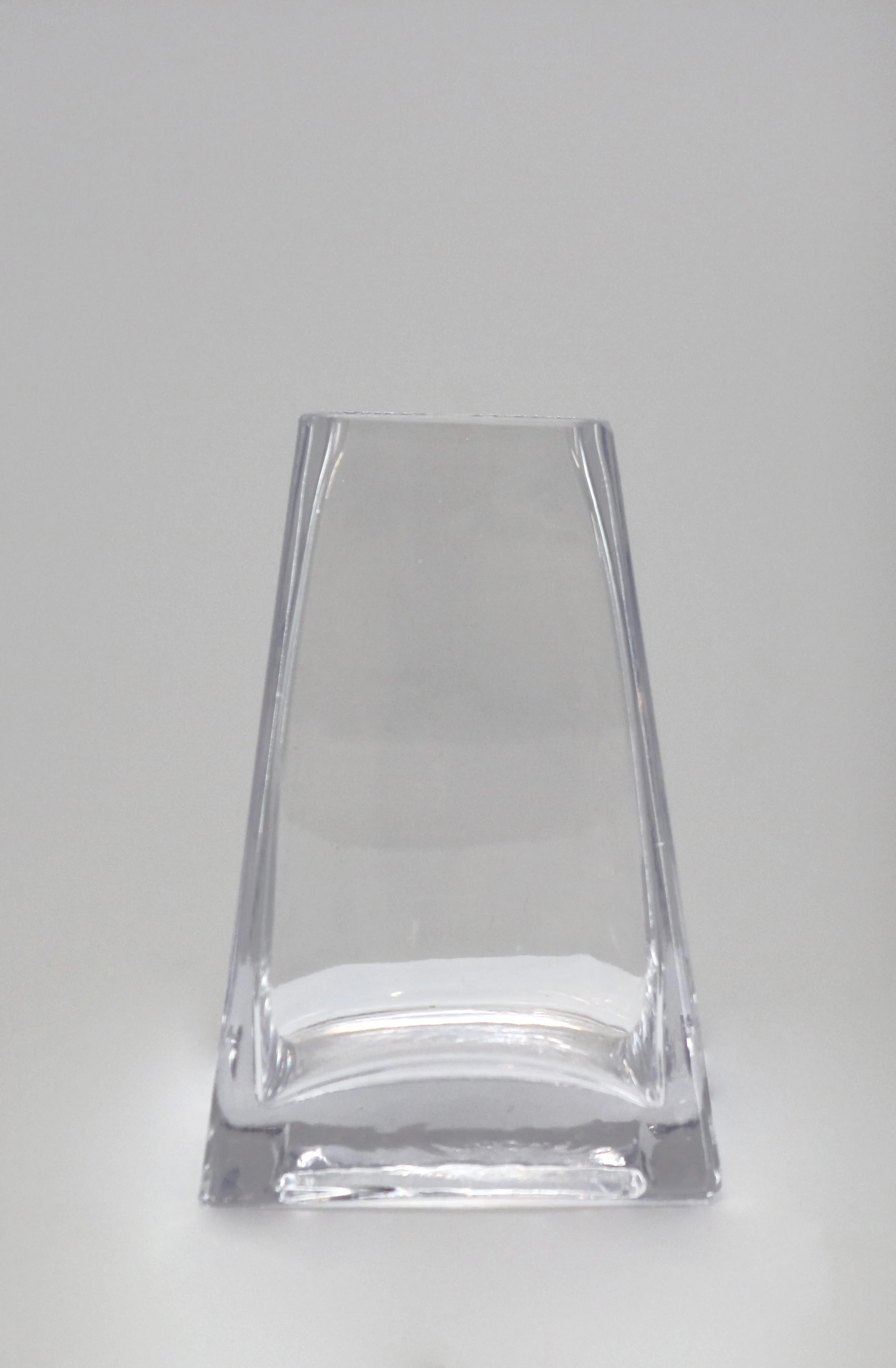 Square Base Clear Bud Vase