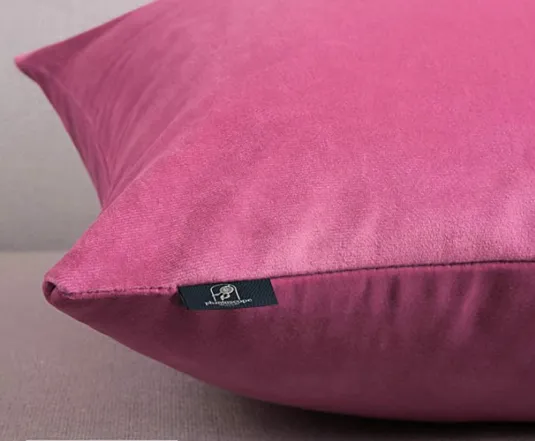 Pink Velvet Square Pillow