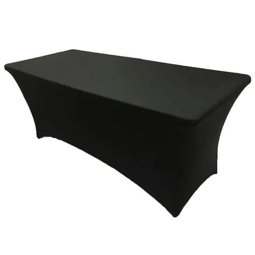 Black Spandex Folding Table Cover