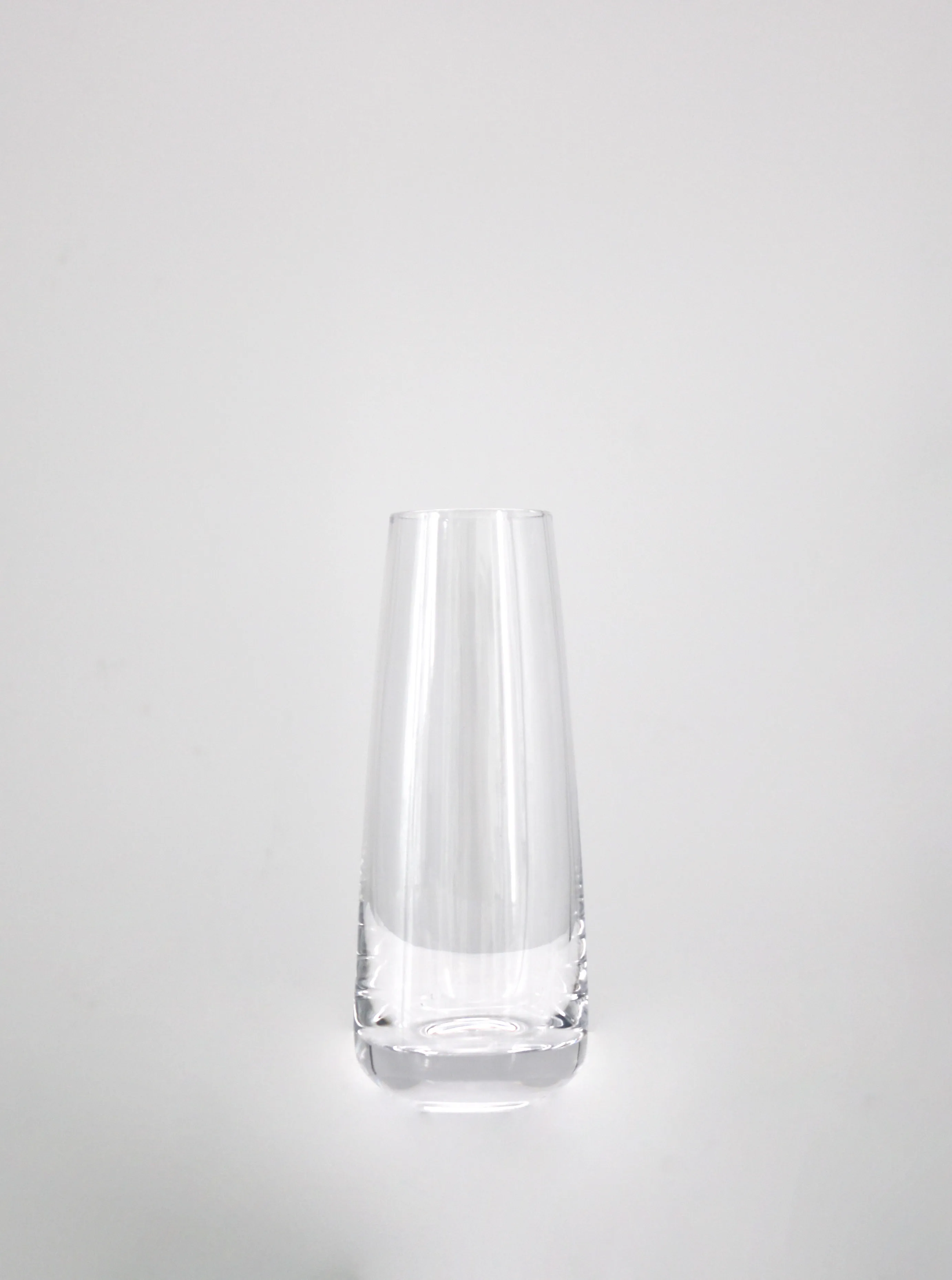 Champagne Clear Glass Bud Vase