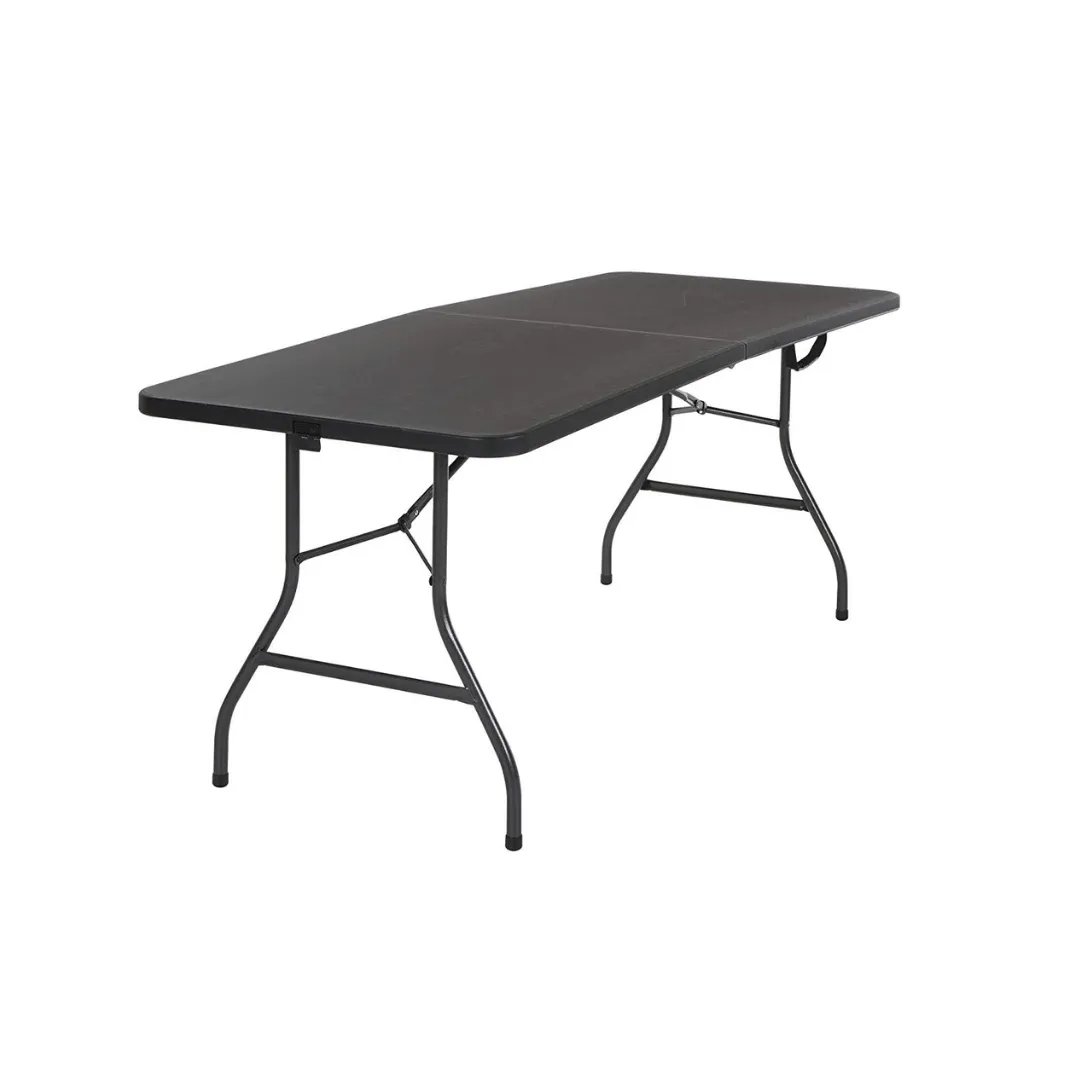 Black 6 Foot Folding Table