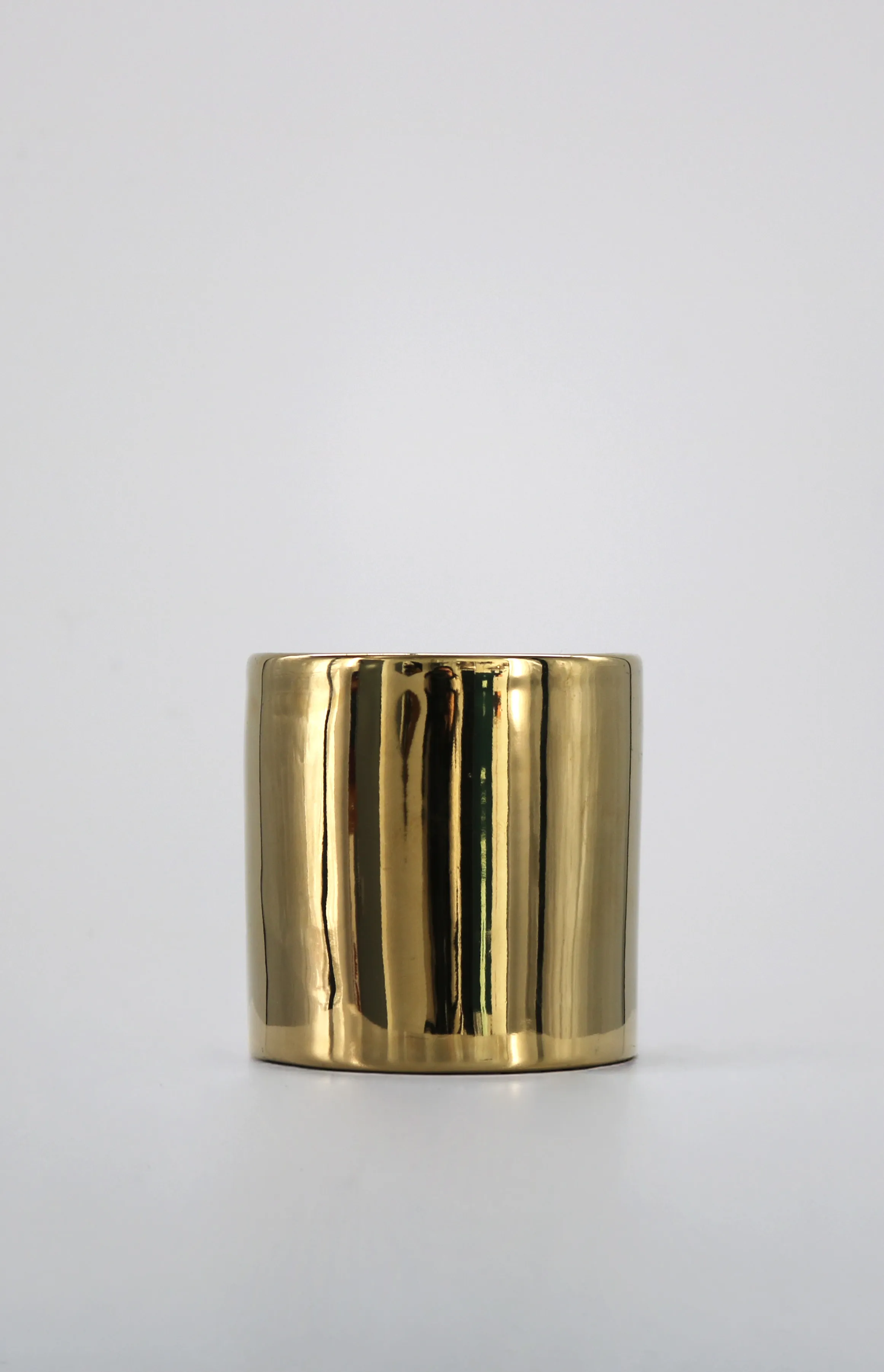 Gold Hurricane Vase - Short