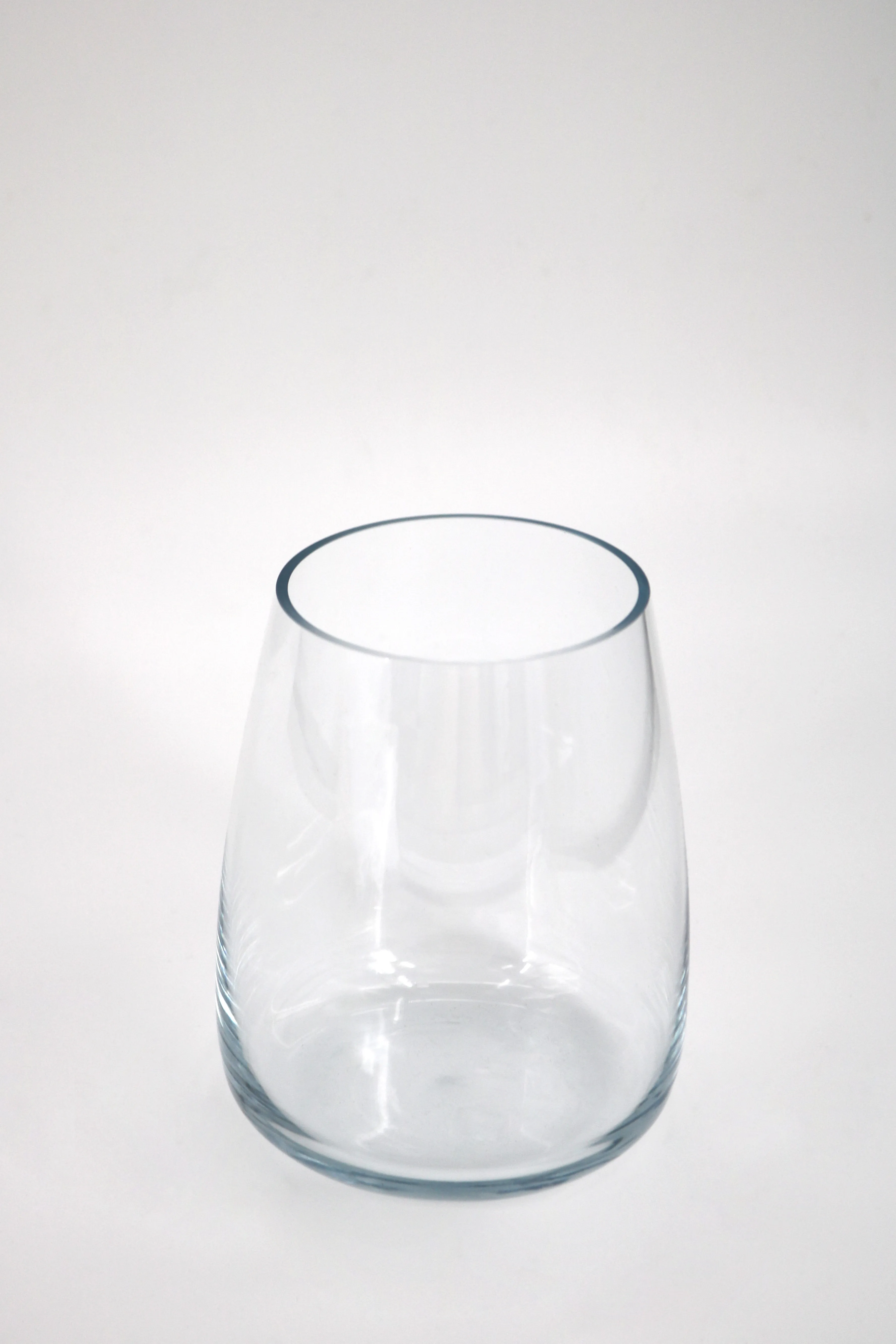 Clear Glass Vase - Short