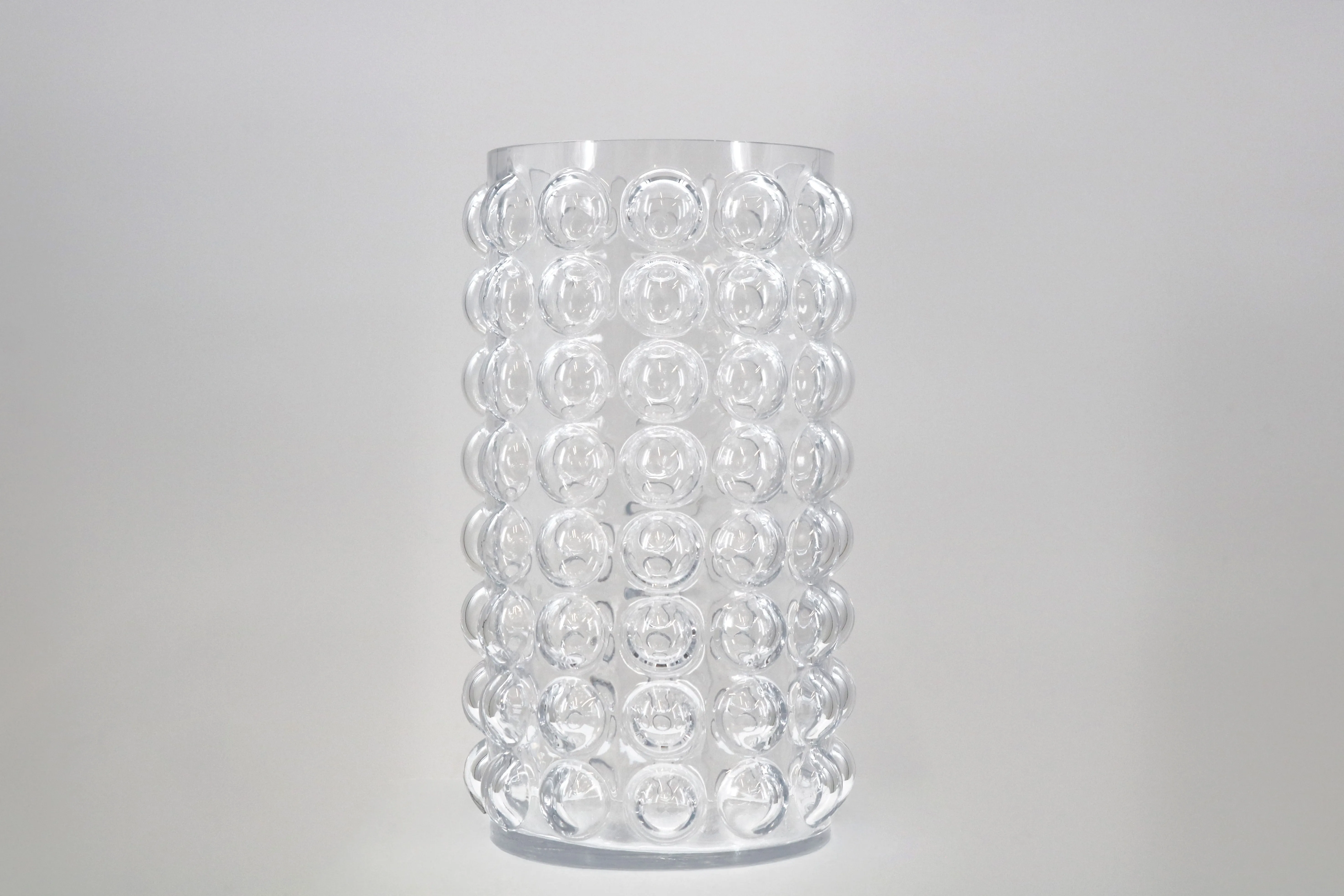 Clear Glass Bubble Vase - Large