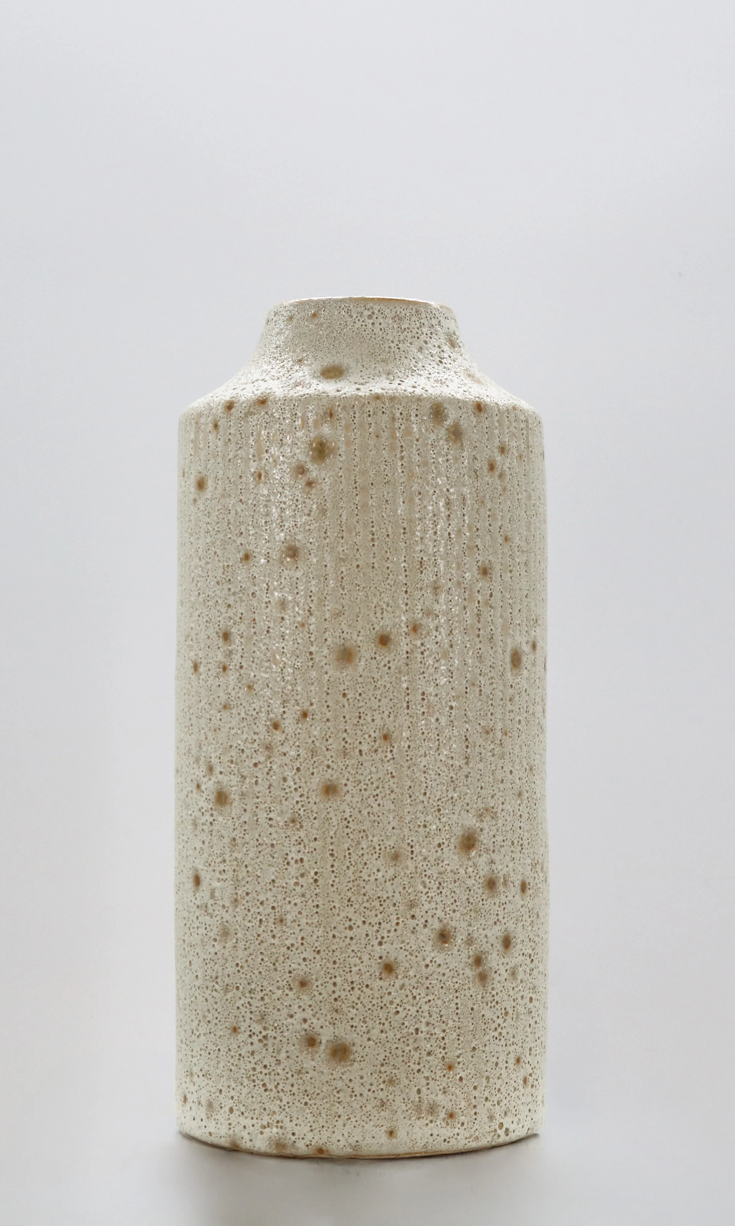 White Speckled Ceramic Vase