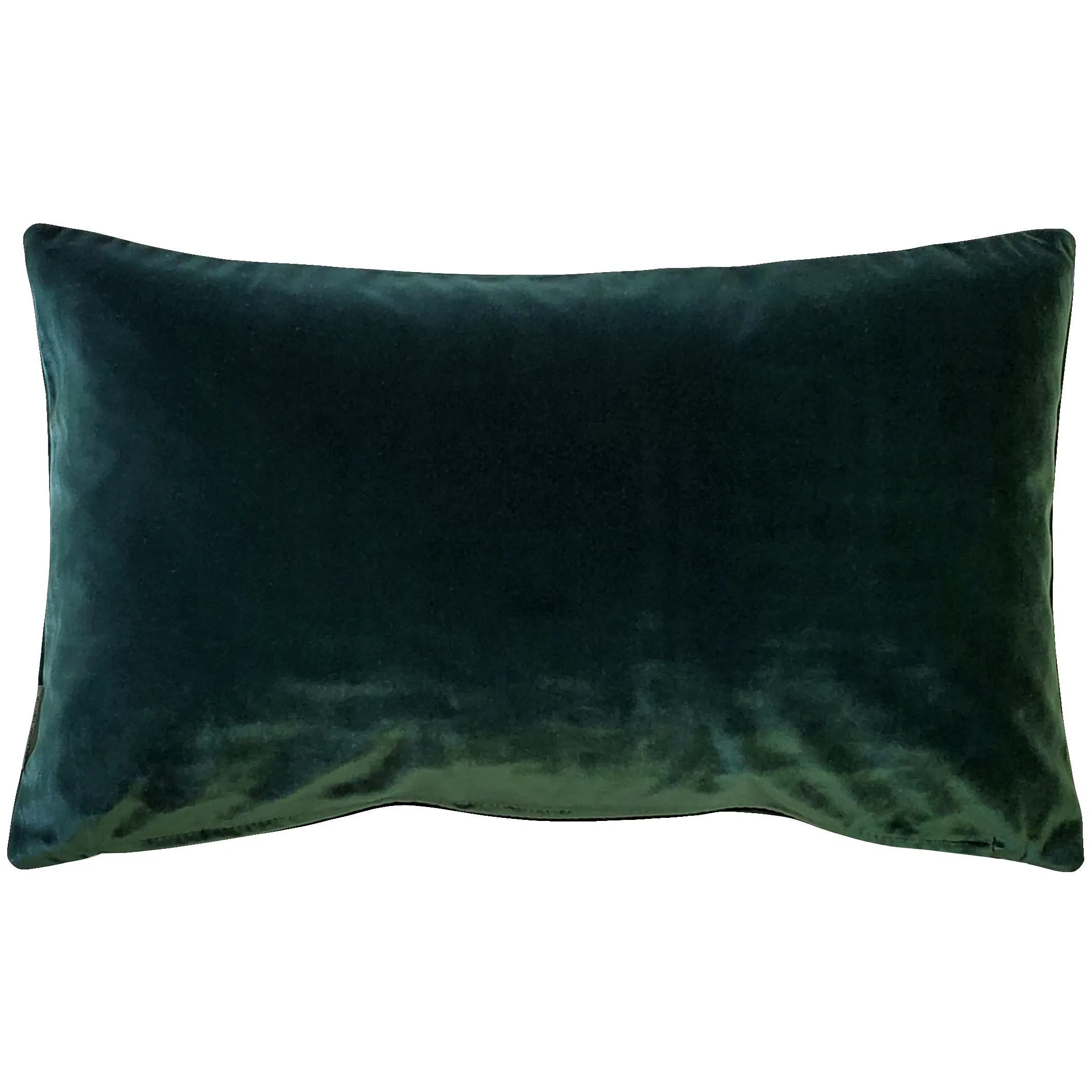 Forest Green Velvet Rectangle Pillow
