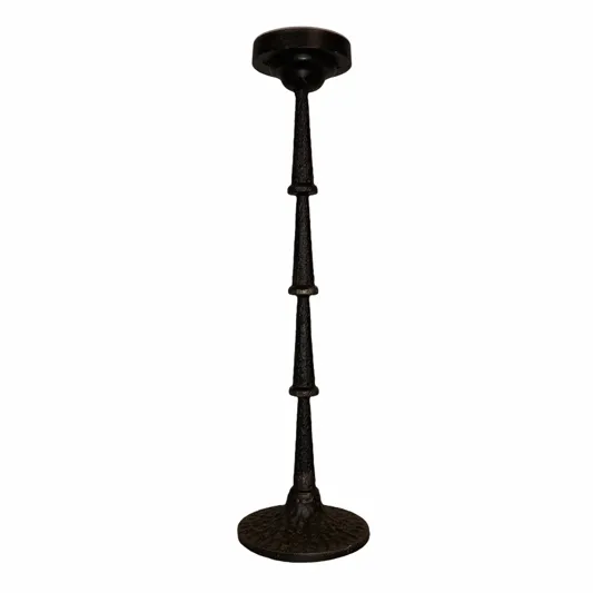 Black Pillar Candelabra 21"