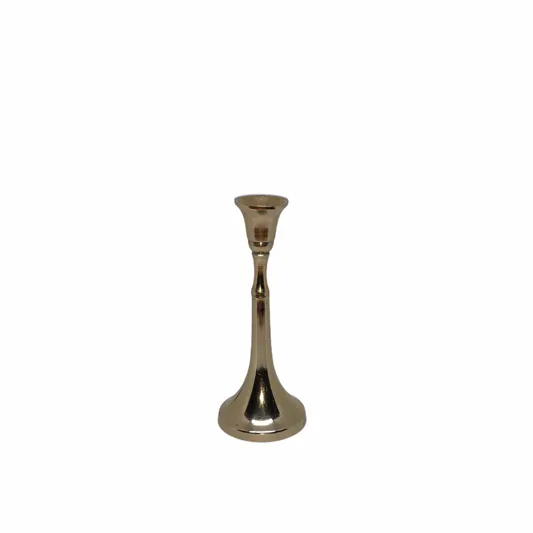 Gold Taper Candle Holder 4 1/2"