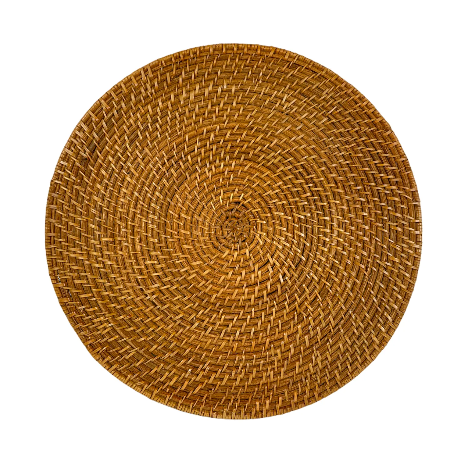Round Honey Rattan Placemat