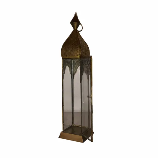 Gold Lantern (Square Base) 17"