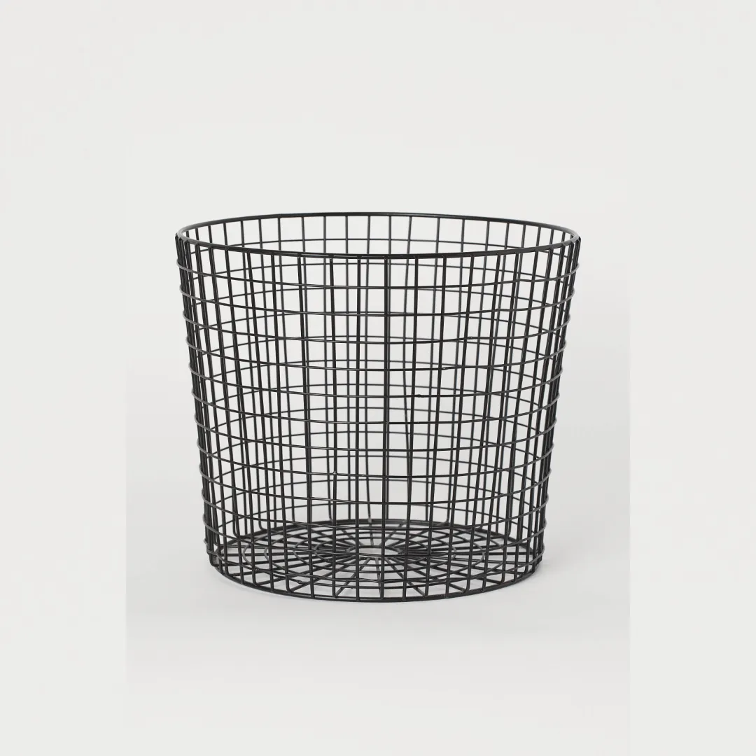 Black Wire Mesh Basket