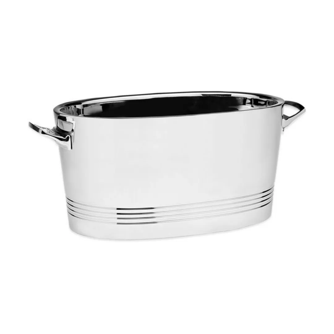 Oval Stainless Ice Bucket